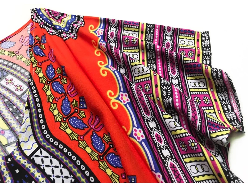 Casual Traditional African Kitenge Dashiki Print Loose Long Dress Design