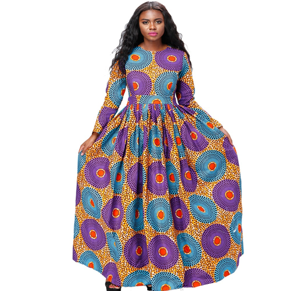 African Kitenge Wax Print Ankara Long Dress Asigbe African Kitenge Wax Print Ankara Long Dress Asigbe