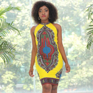 Traditional African Dashiki Kitenge Wax Print Above Knee Cocktail Part Asigbe Traditional African Dashiki Kitenge Wax Print Above Knee Cocktail Part Asigbe